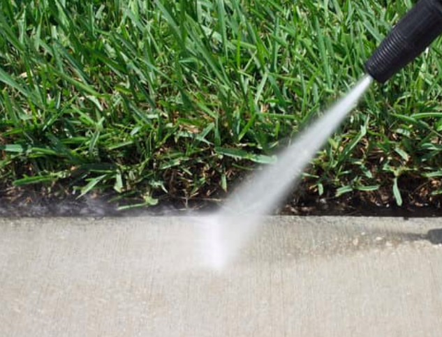 this is a picture of sidewalk pressure washing in Chino Hills, CA